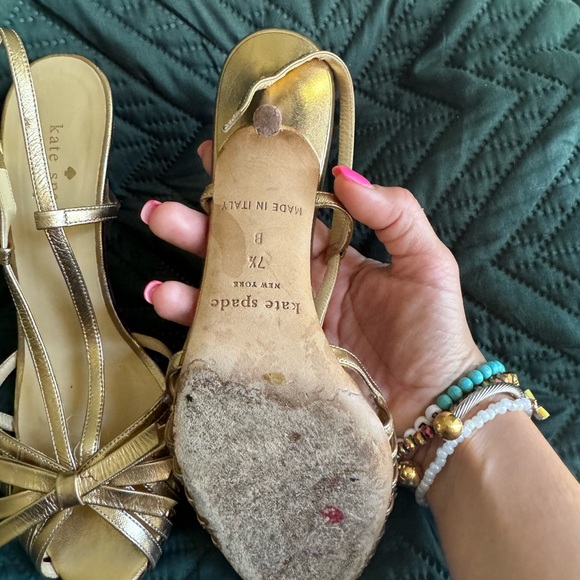 Kate Spade Shoes |  Strappy Open Toe And Heel Slip On High Heels, Size 7 1/2 - Picture 5 of 6